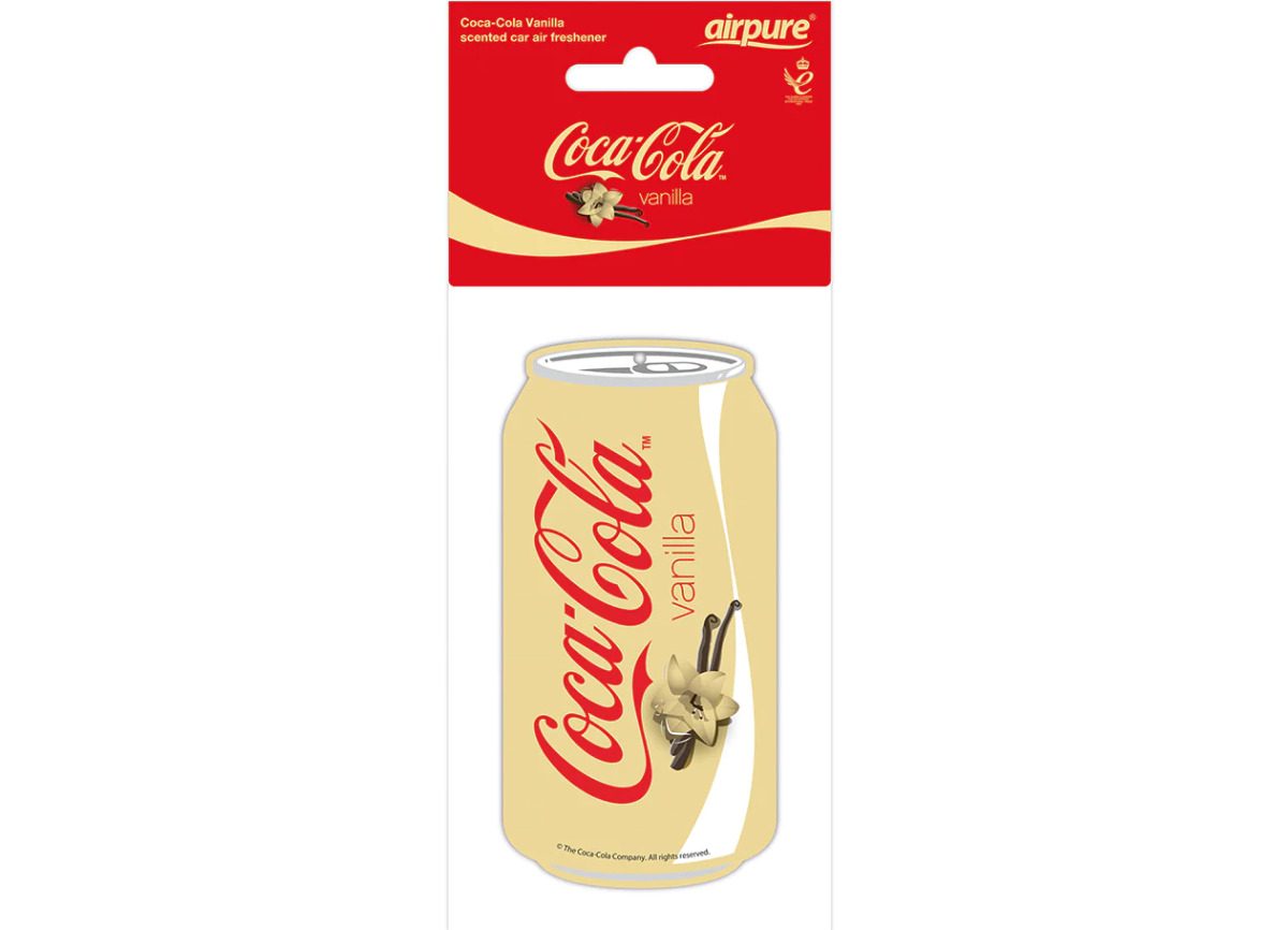 Levně Osvěžovač vzduchu Airpure Coca-Cola závěsná vůně, vůně Coca Cola Vanilla - plechovka