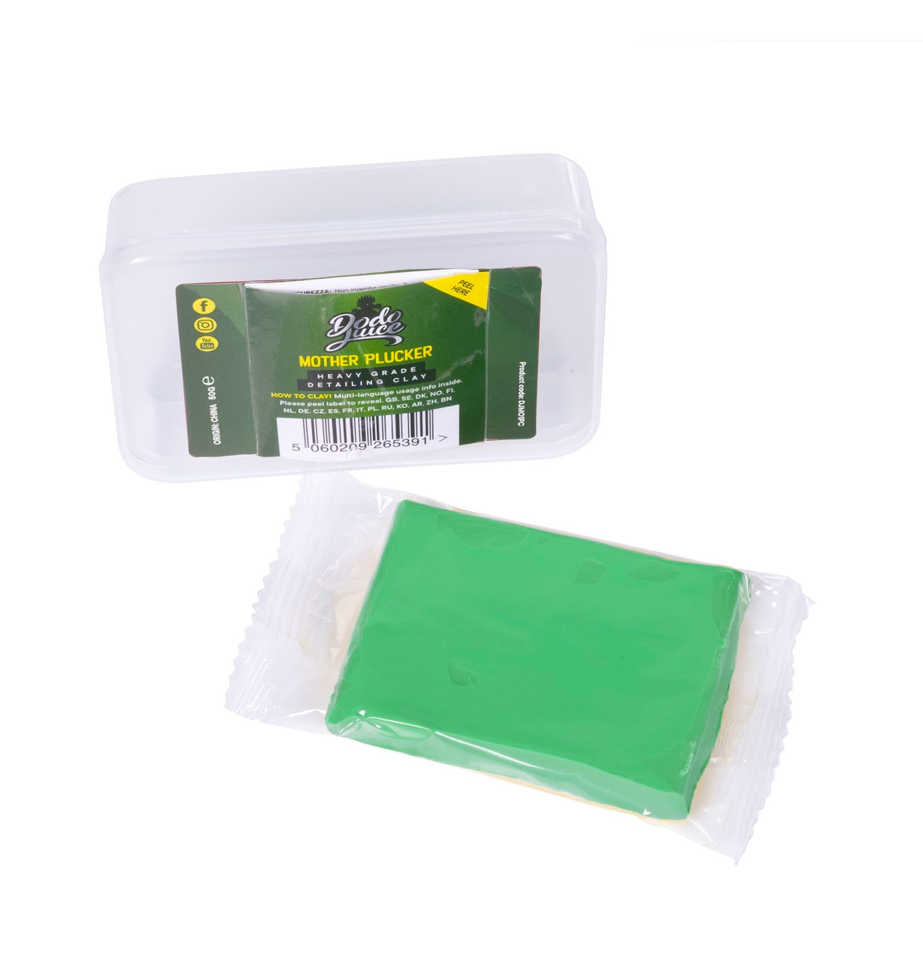 Tvrdý clay Dodo Juice Mother Plucker Heavy Grade Detailing Clay (50 g)