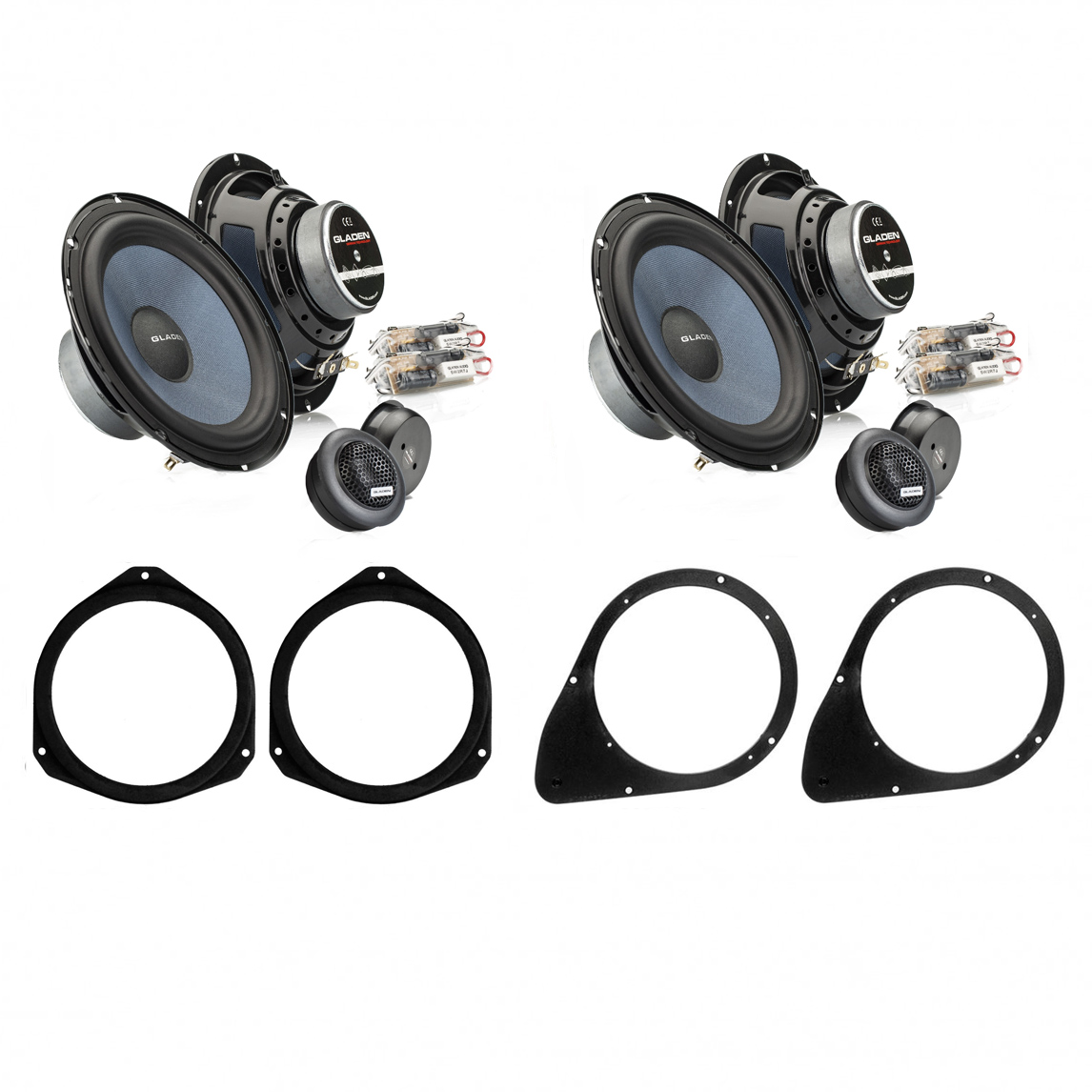 Reproduktory do Fiat 500L set č. 2