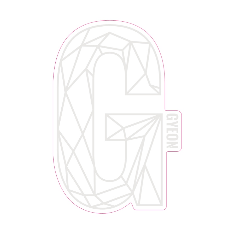 Samolepka Gyeon G Sticker White (200 mm x 131,3 mm)