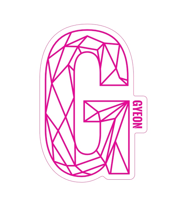 Samolepka Gyeon G Sticker Pink (100 mm x 65,6 mm)