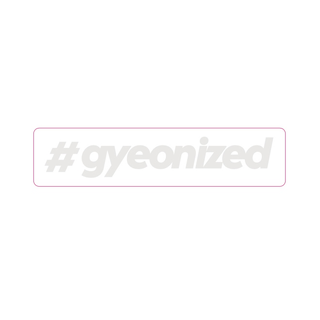 Samolepka Gyeon #gyeonized Sticker White (17,9 mm x 100 mm)