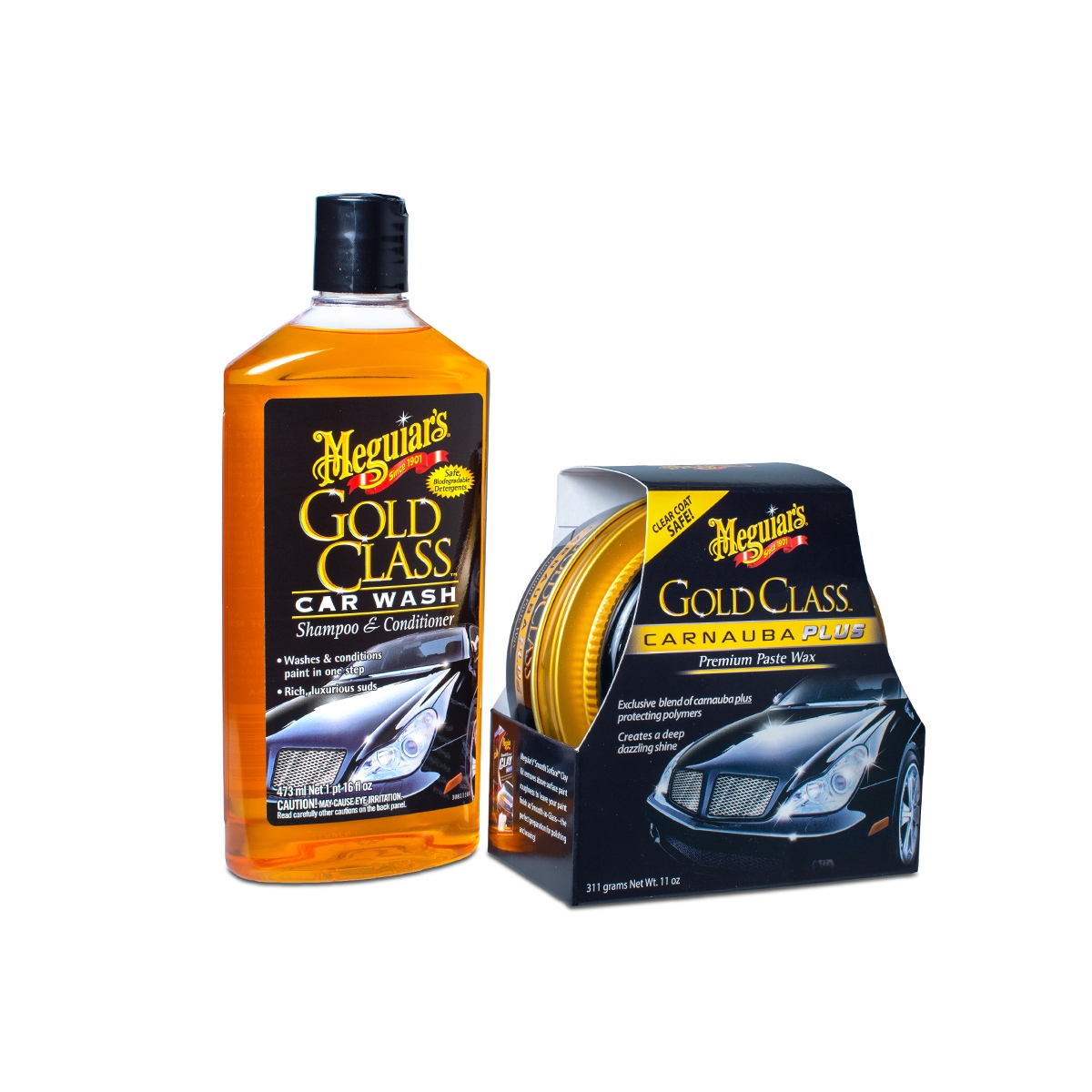 Základní sada autokosmetiky pro mytí a ochranu laku Meguiar's Gold Class Wash & Wax Kit