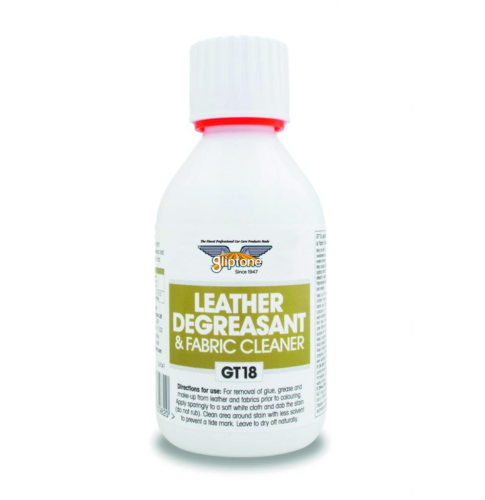 Gliptone Liquid Leather GT18 Leather Degreasant & Fabric Cleaner 250 ml odstraňovač lepidel z kůže