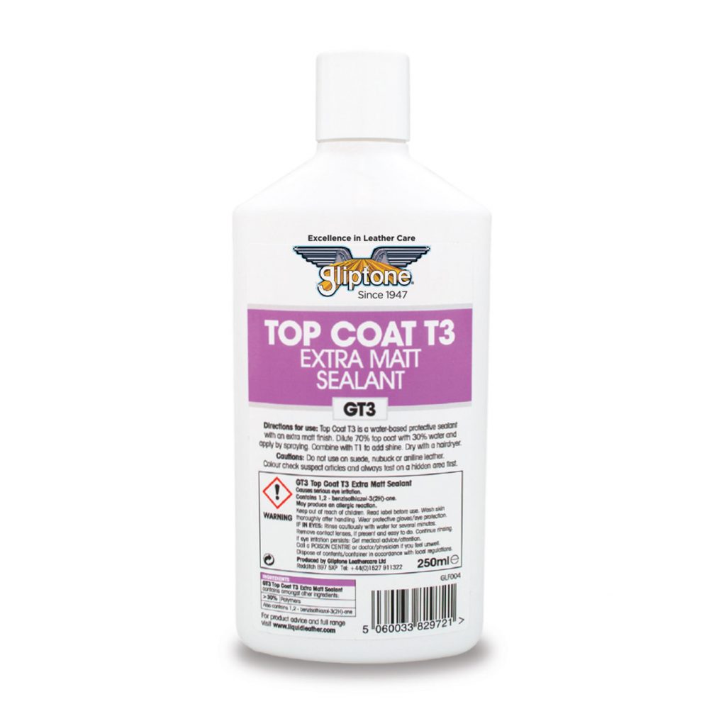 Sealant na kůži Gliptone Liquid Leather GT3 Top Coat T3 Extra Matt Sealant (250 ml)