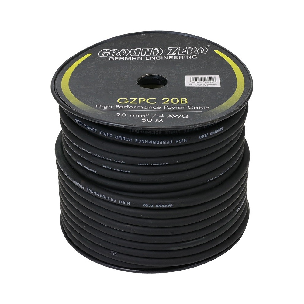Napájecí kabel Ground Zero GZPC 20B (cena za 1 metr)
