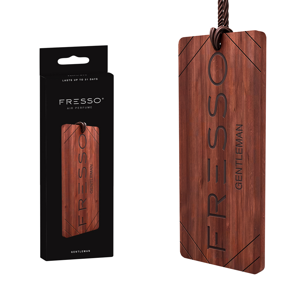 Závěsná vůně ve dřevě Fresso Gentleman Wooden Hanger