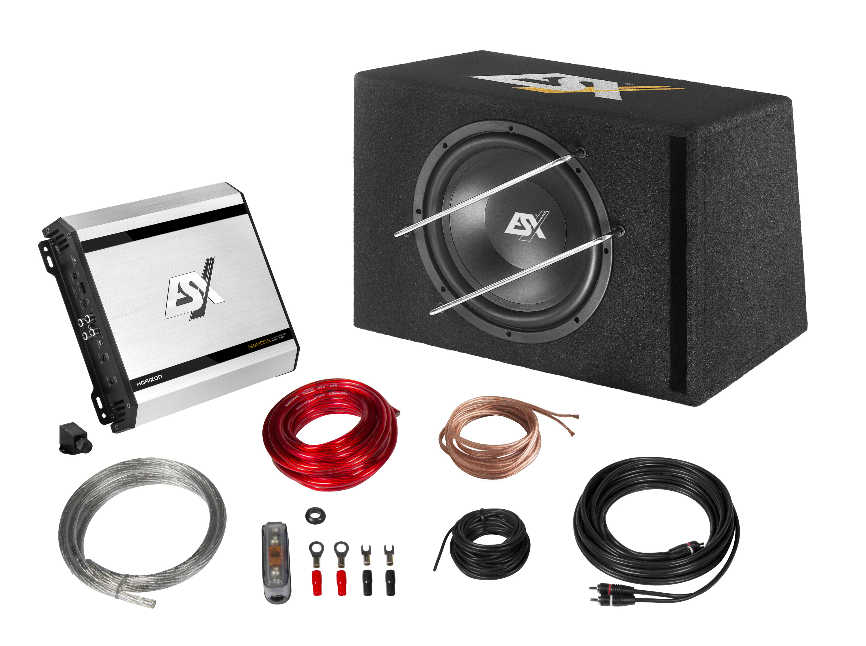 Set subwooferu a zesilovače ESX HXP200