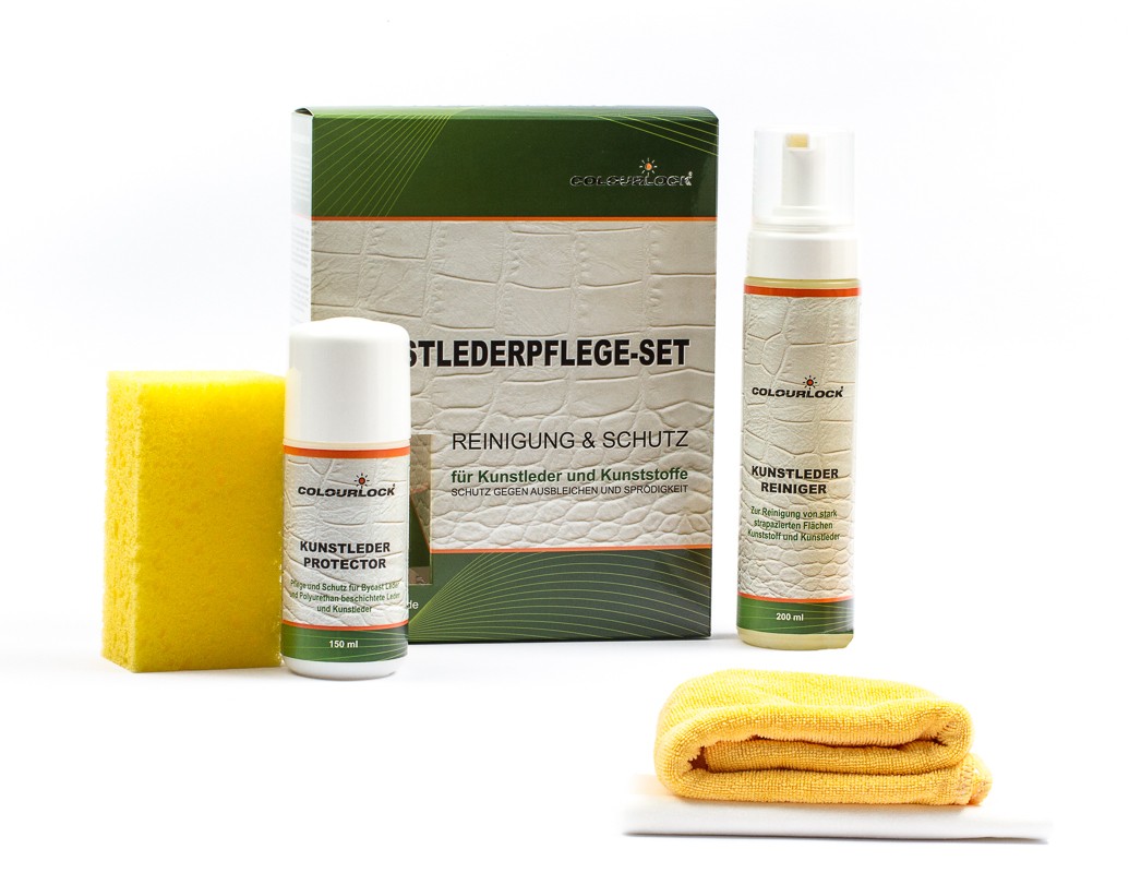 Čistící a ošetřující sada na kůži Colourlock Kunstleder Pflegeset
