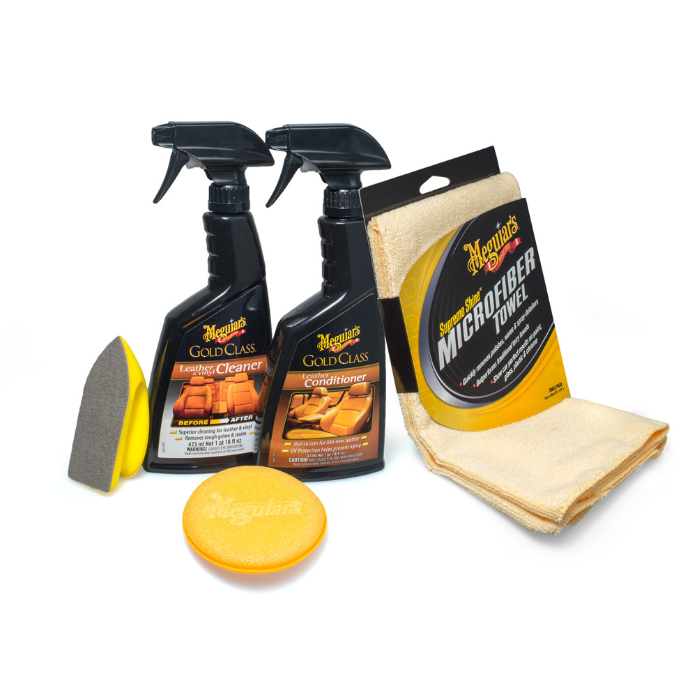 Kompletní sada autokosmetiky na čištění a ochranu kožených povrchů Meguiar's Heavy Duty Leather Care Kit