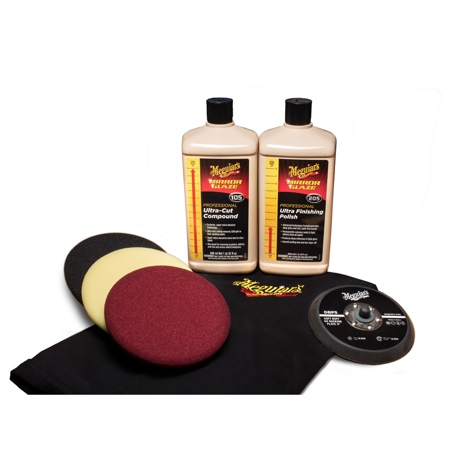 Sada na profesionální renovaci laku 5" Meguiar's Mirror Glaze Soft Buff Kit 5"