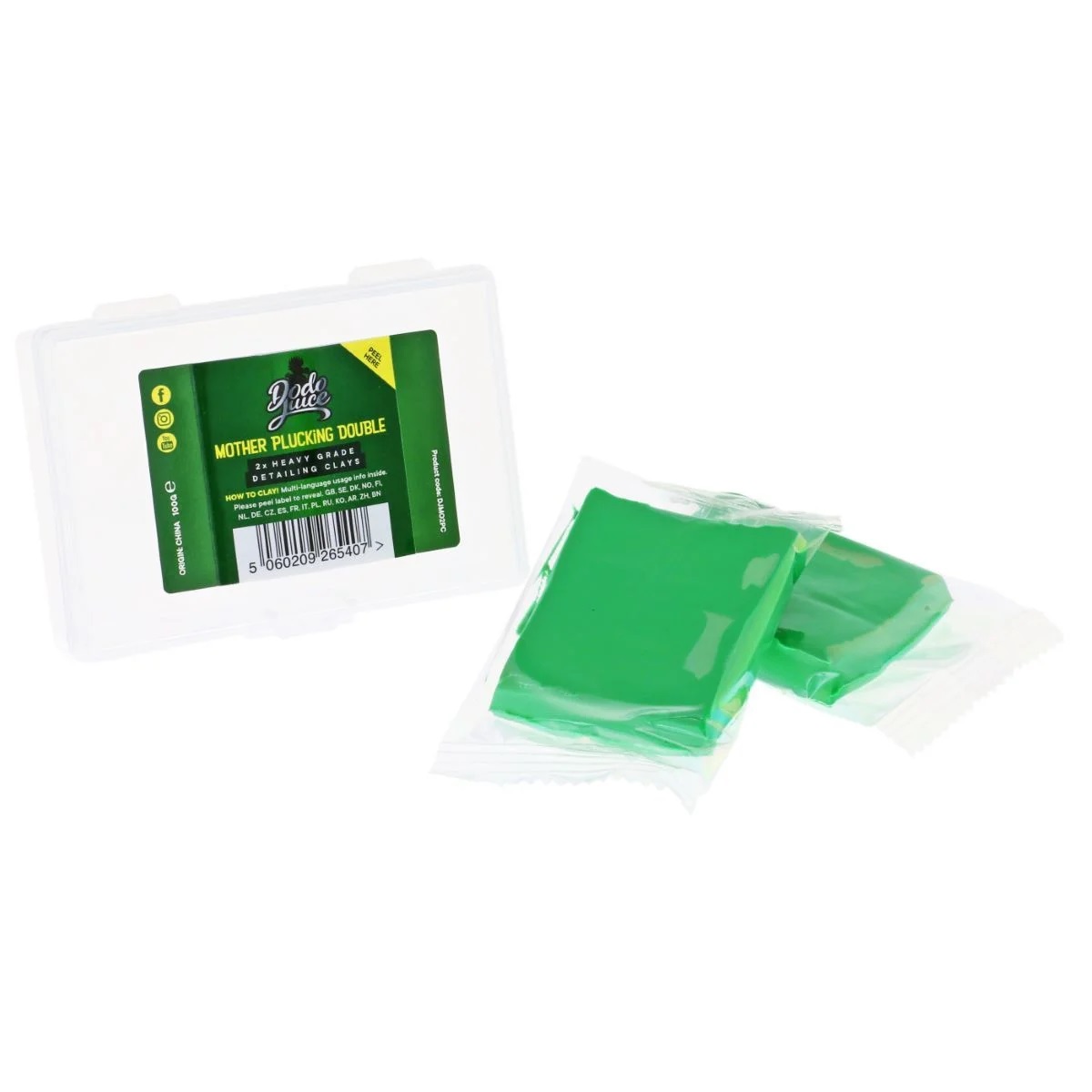 Tvrdý clay Dodo Juice Mother Plucker Heavy Grade Detailing Clay (2 x 50 g)