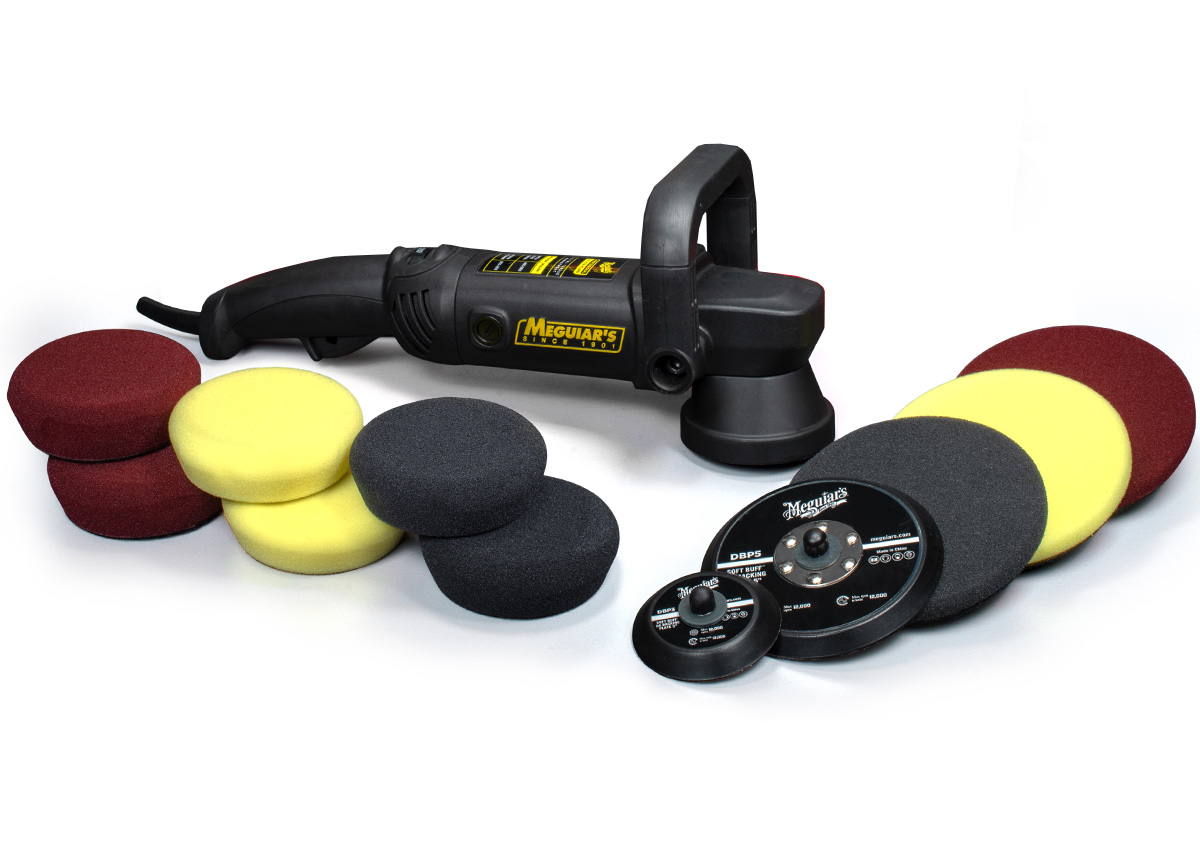 Kompletní sada orbitální leštičky a příslušenství Meguiar's DA Polisher Kit 3" + 5"