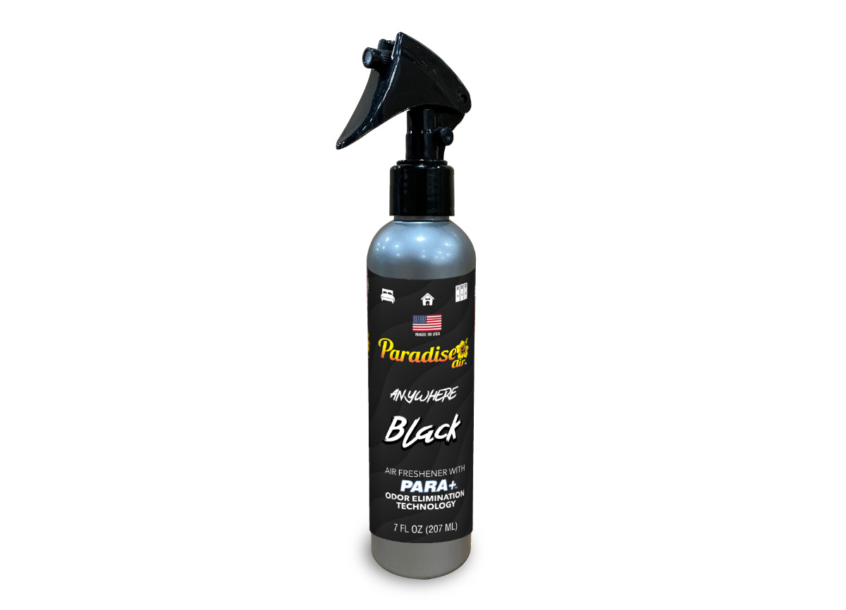 Osvěžovač vzduchu Paradise Air Anywhere Odor Eliminator Spray - Black (207 ml)