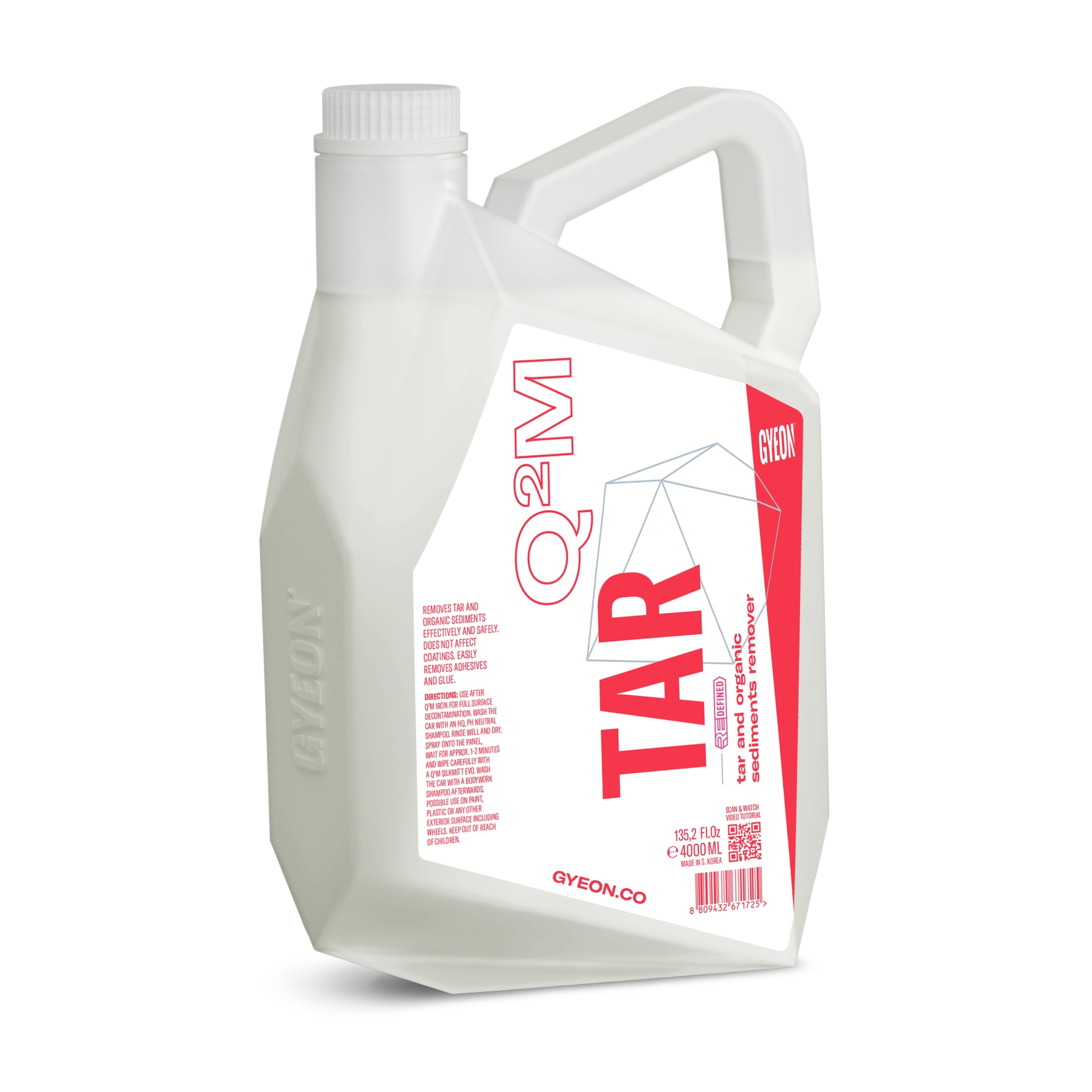 Odstraňovač asfaltu a lepidel Gyeon Q2M Tar REDEFINED (4 l)