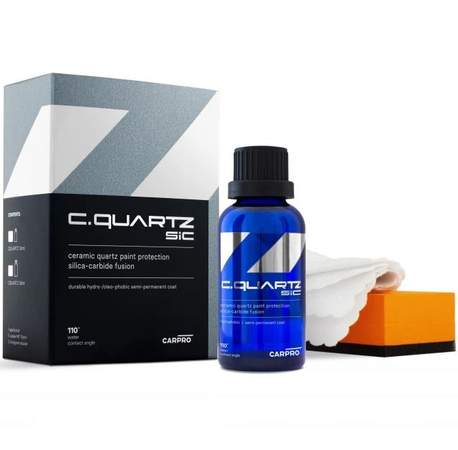 Keramická ochrana laku CarPro CQuartz SiC Kit Pack (50 ml)