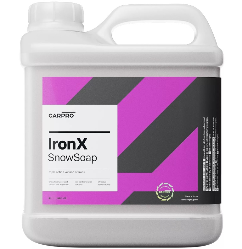 Autošampon odstraňující polétavou rez CarPro IronX Snow Soap (4 l)