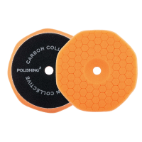 Lešticí kotouč Carbon Collective HEX Foam Polishing Pad (Polishing 3 - Orange) - 5″ (125 mm)
