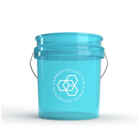 Carbon Collective 13L Detailing Wheel Bucket - Clear Teal