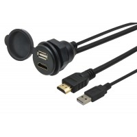 USB / HDMI socket with cable