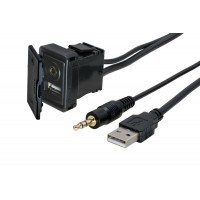 USB + JACK socket with cable
