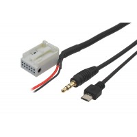 AUX a micro USB adaptér pro VW / Seat / Škoda