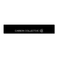 Samolepka Carbon Collective Sunstrip – Cutout Logo Gloss Black