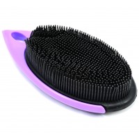 Kartáč na vlasy a zvířecí chlupy Poka Premium Shaggy Purple Rubber Brush