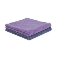 Mikrovláknová utěrka Purestar Two Face Buffing Towel Purple/Gray
