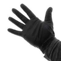 Chemicky odolná nitrilové rukavice Black Mamba Glove TORQUE GRIP - L
