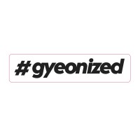 Samolepka Gyeon #gyeonized Sticker Black (17,9x100 mm)