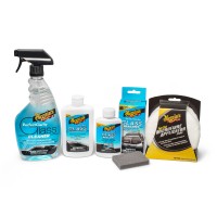 Set of car cosmetics for complete care, polishing and protection of glass surfaces Meguiar's Perfect Clarity Glass Care Kit