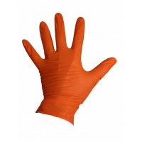 Mănușă din nitril rezistentă chimic Black Mamba Orange Nitril Glove - S